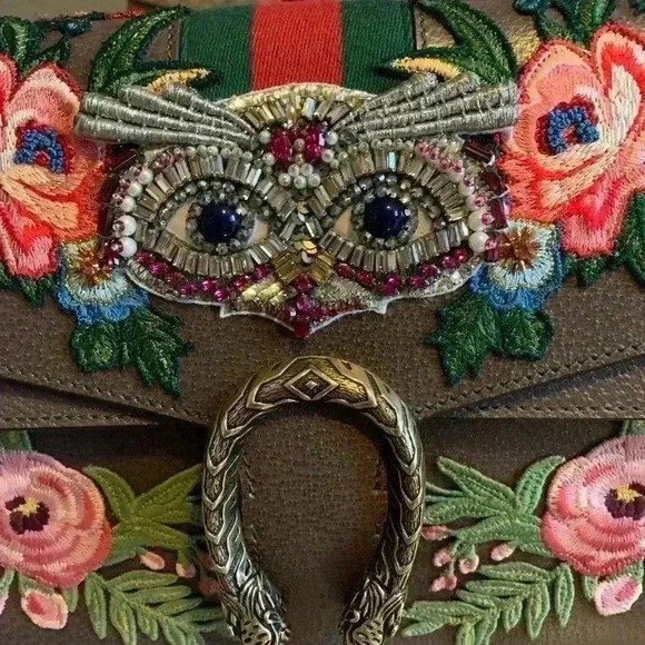 Gucci Dionysus Owl-Embroidered shoulder bag. - Picture 15 of 15